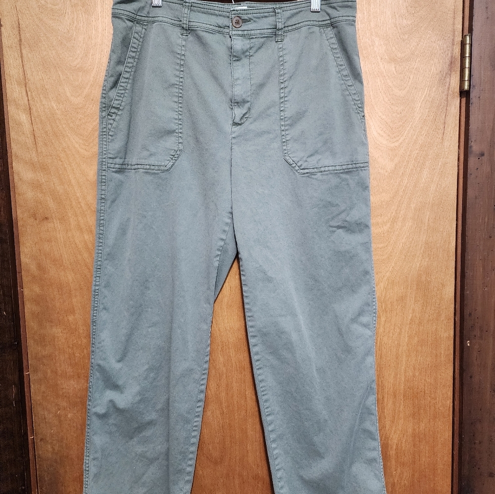 Gap Factory Girlfriend Khaki 12 in Mesculen Gree.